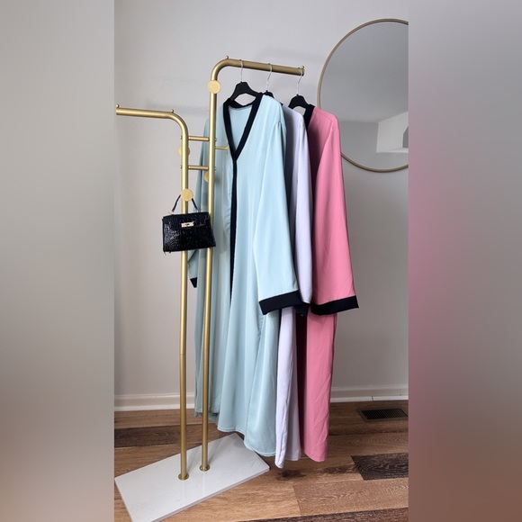 Maxi long dress abaya Womenswear Long Sleeve Comfortable Modest Simple - Picture 7 of 8